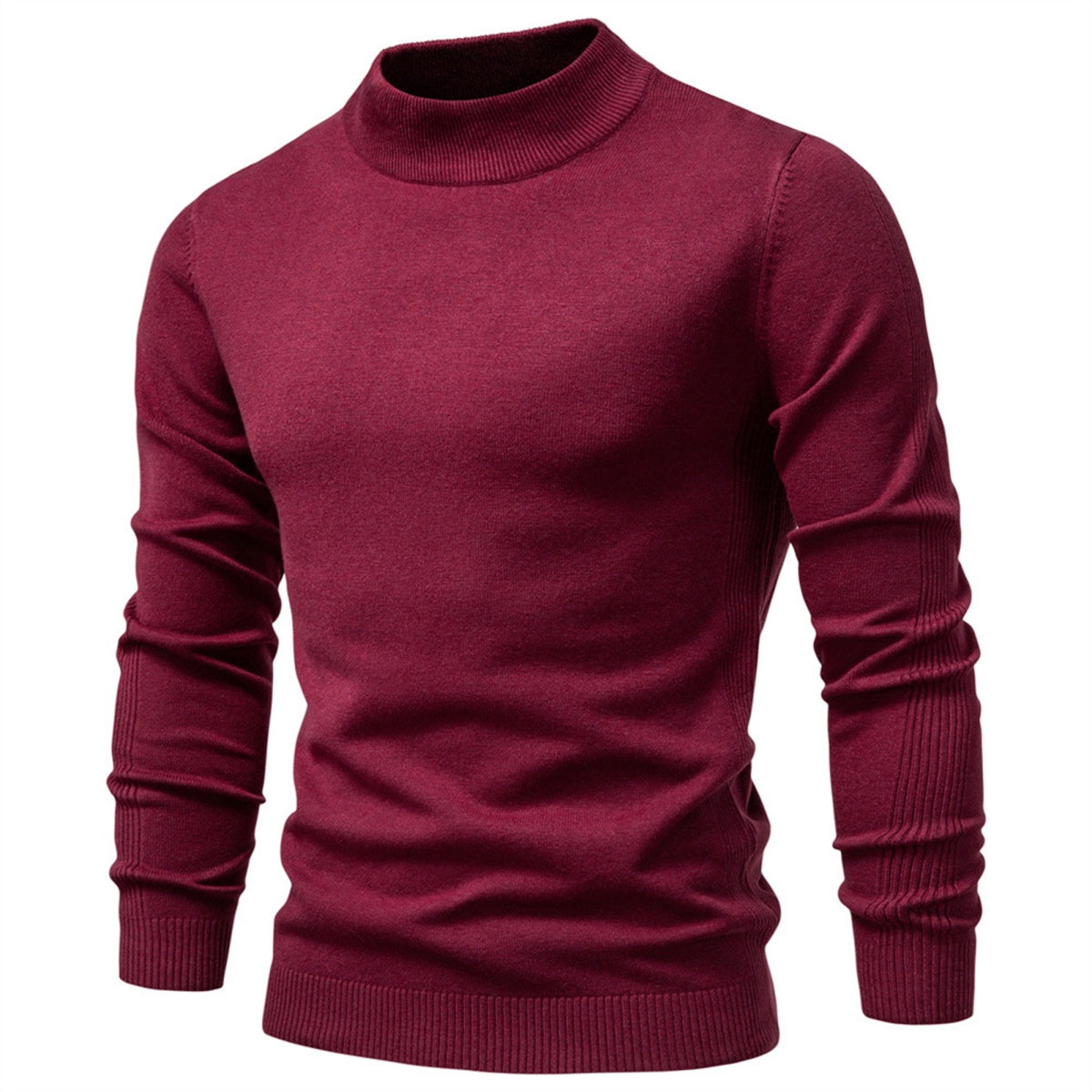 Men's Mockneck Pullover Sweater