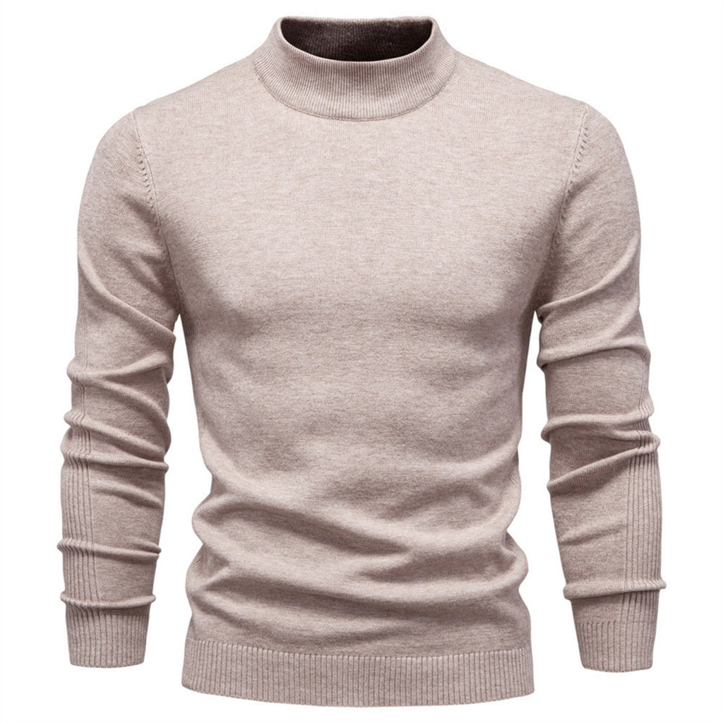 Men's Mockneck Pullover Sweater