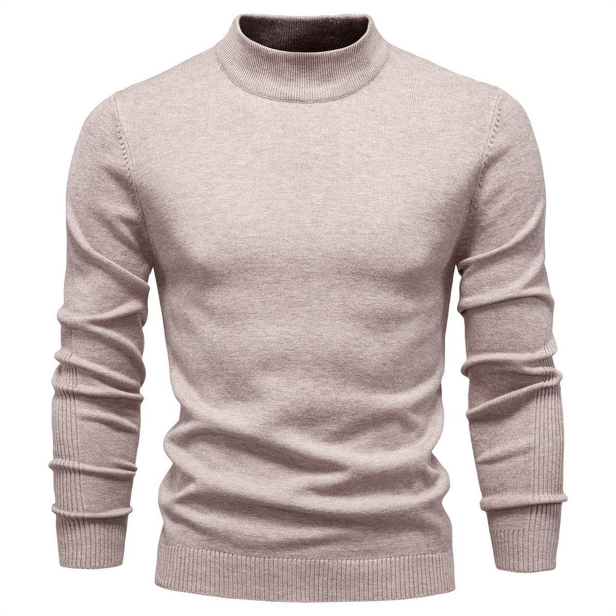 Men's Mockneck Pullover Sweater