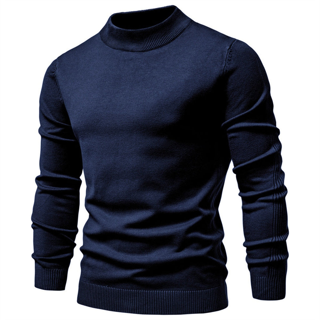 Men's Mockneck Pullover Sweater