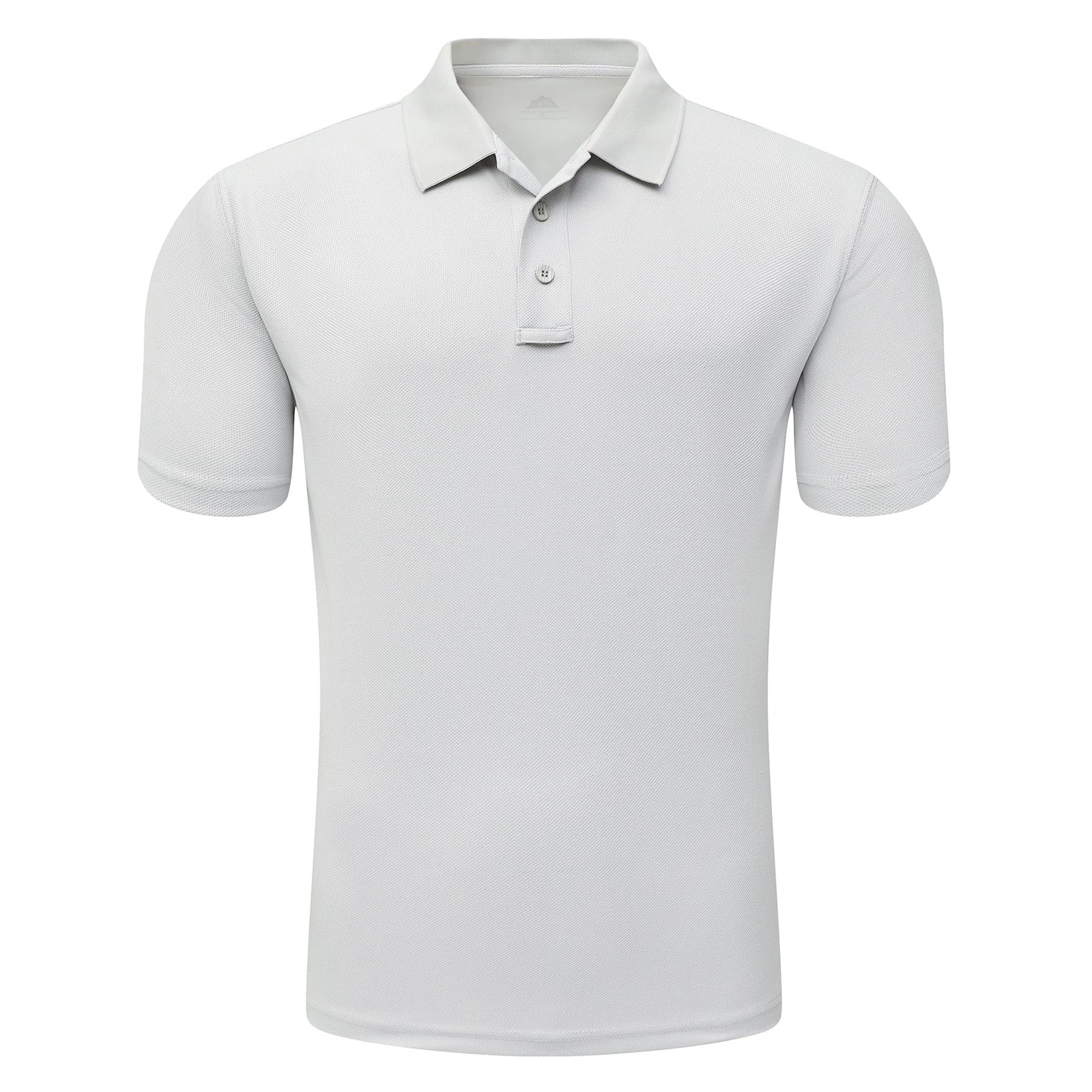 Men's Light Gray Short Sleeve Polo