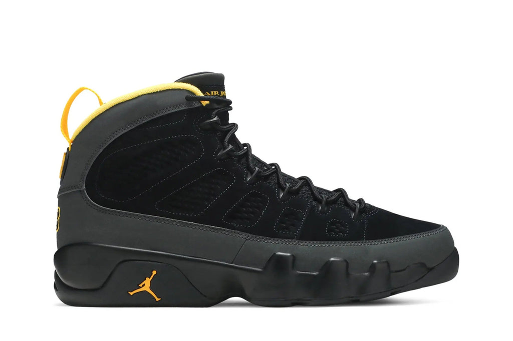Jordan 9 Retro 'Dark Charcoal University Gold'