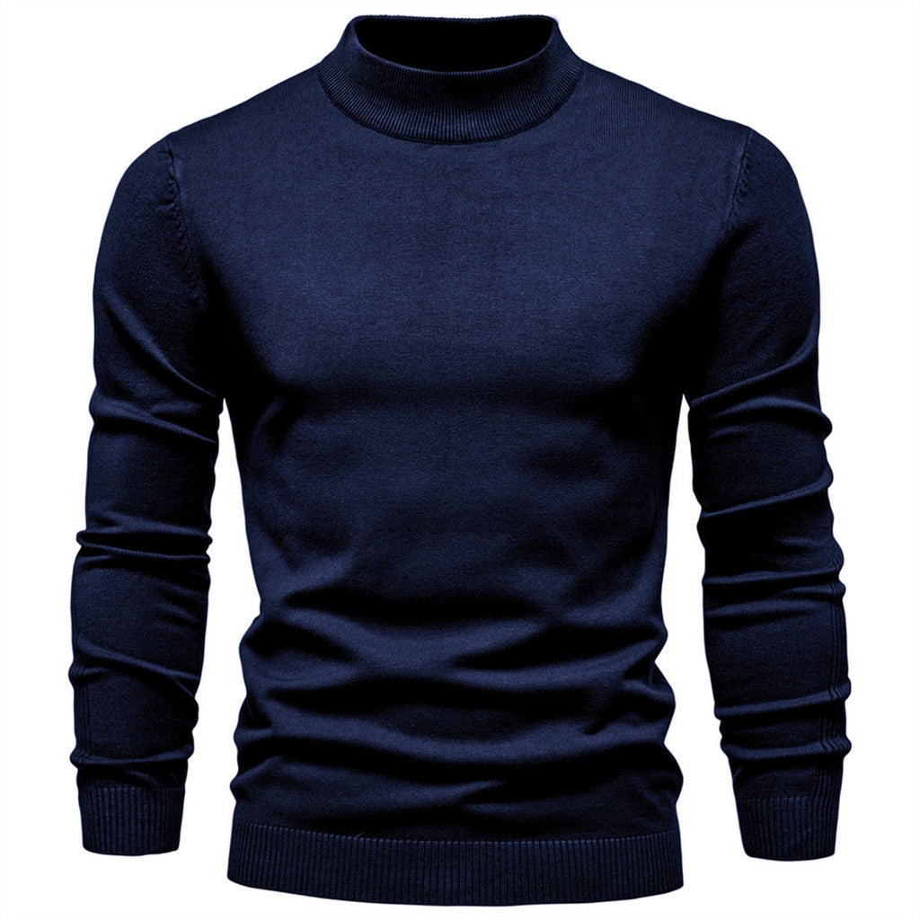 Men's Mockneck Pullover Sweater