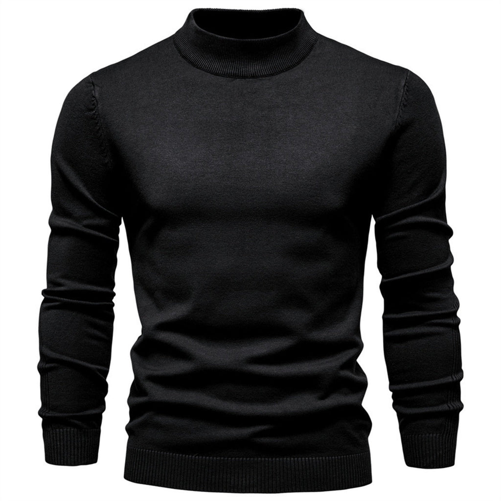 Men's Mockneck Pullover Sweater