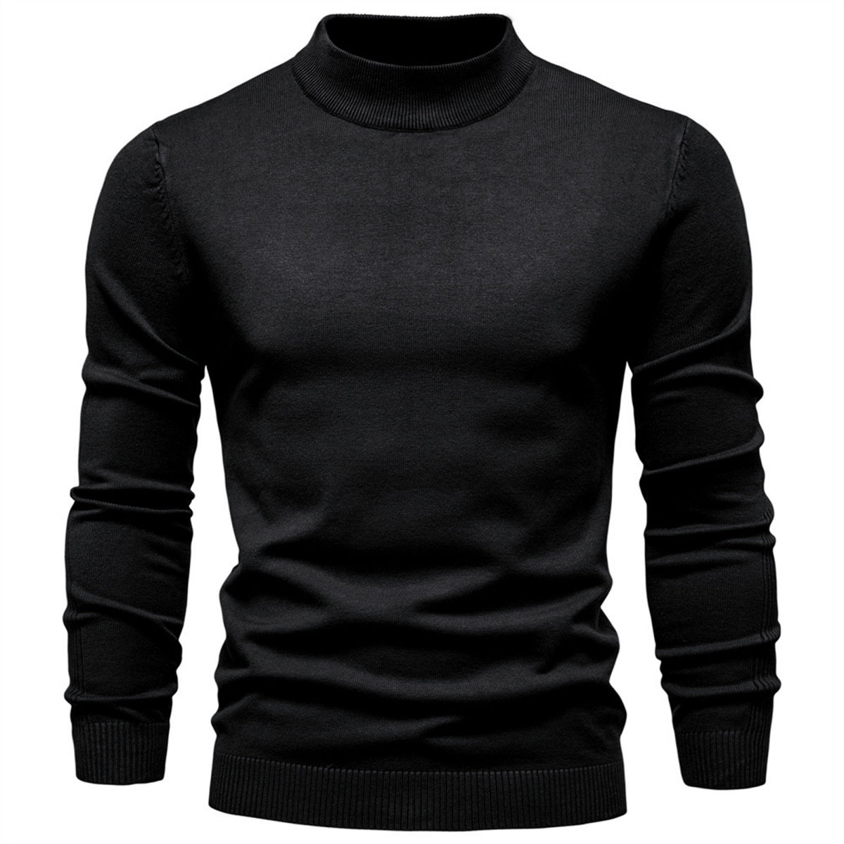 Men's Mockneck Pullover Sweater