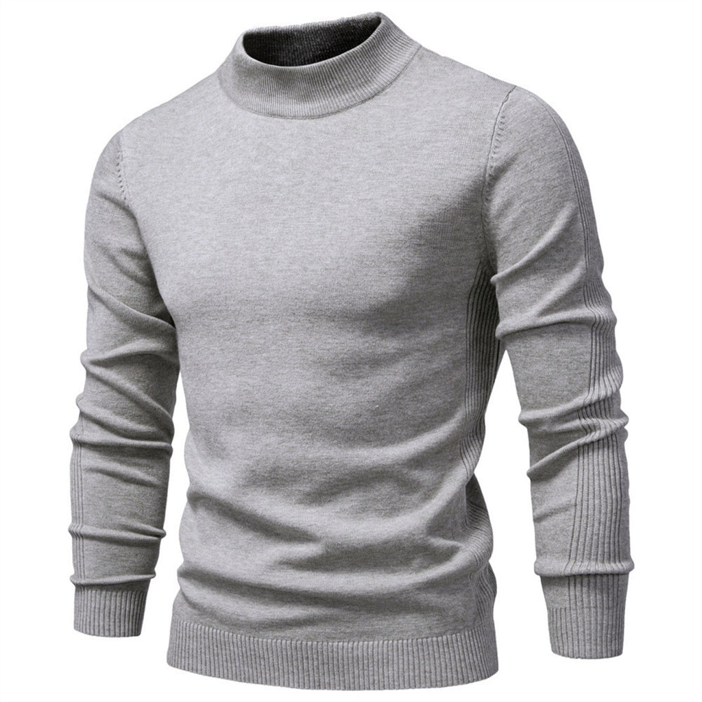 Men's Mockneck Pullover Sweater