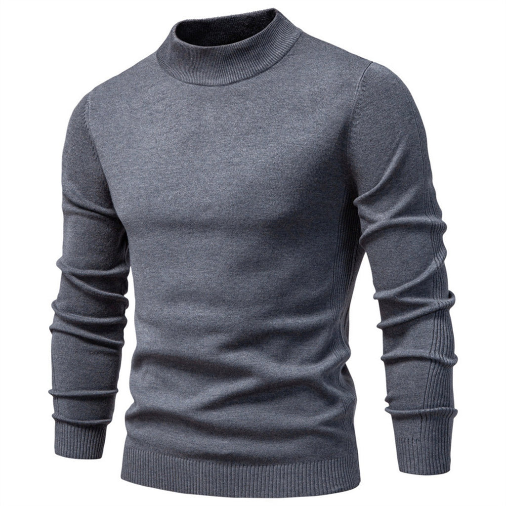 Men's Mockneck Pullover Sweater