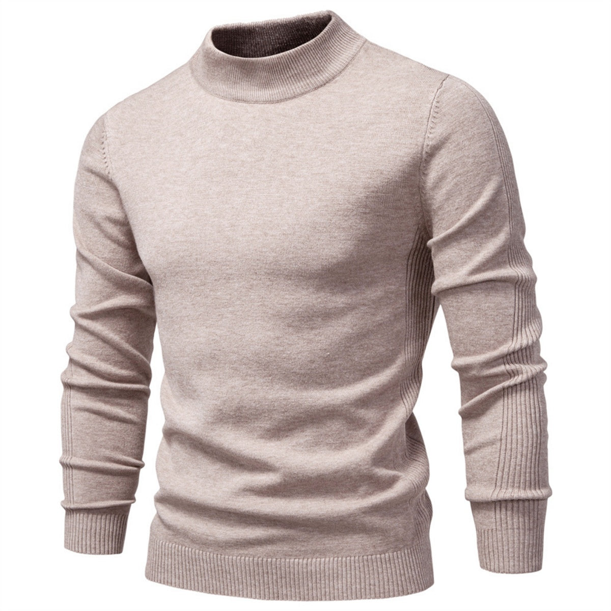 Men's Mockneck Pullover Sweater