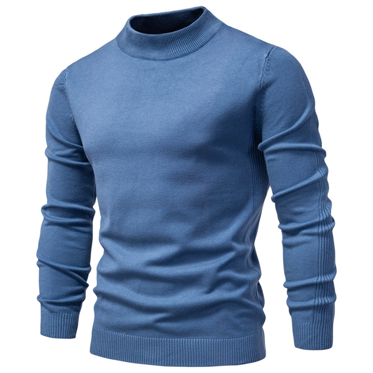 Men's Mockneck Pullover Sweater