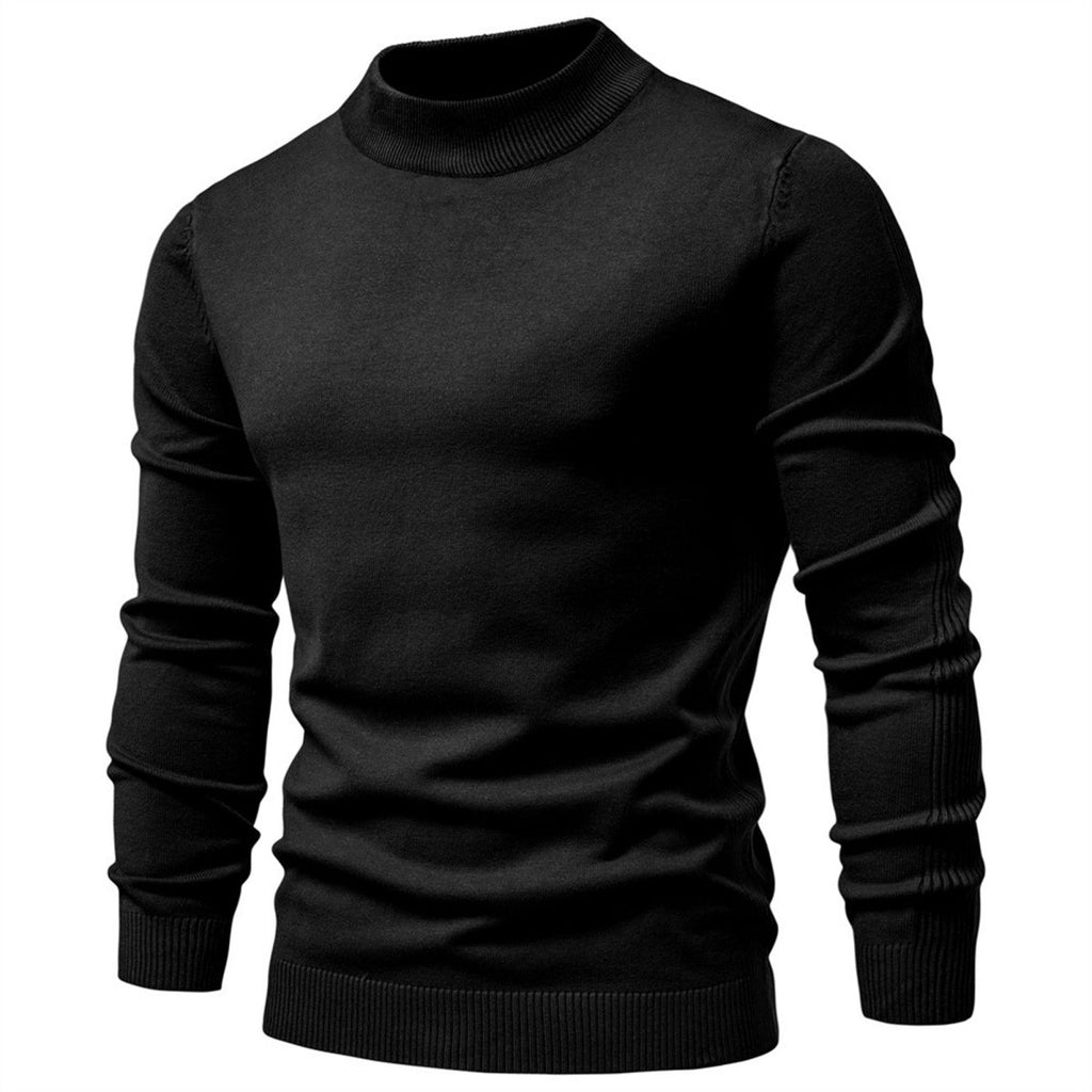 Men's Mockneck Pullover Sweater
