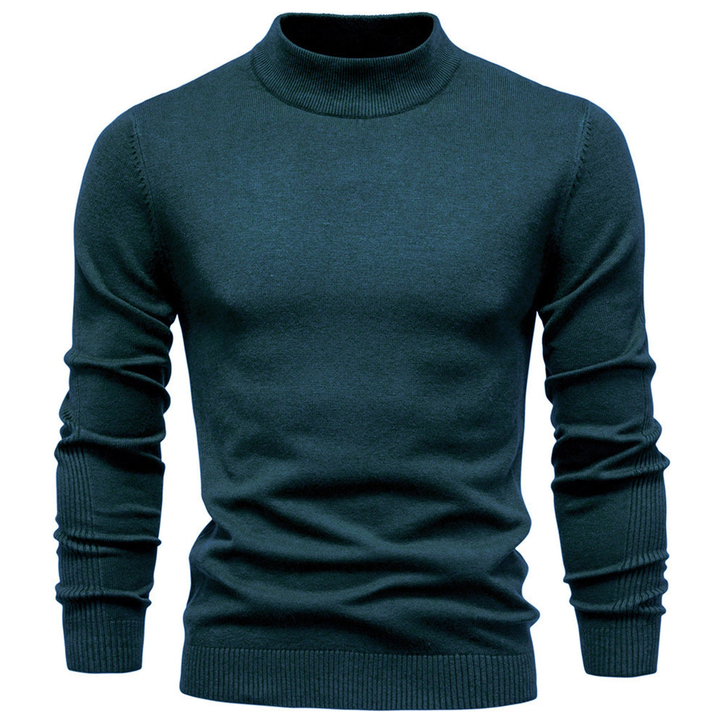 Men's Mockneck Pullover Sweater