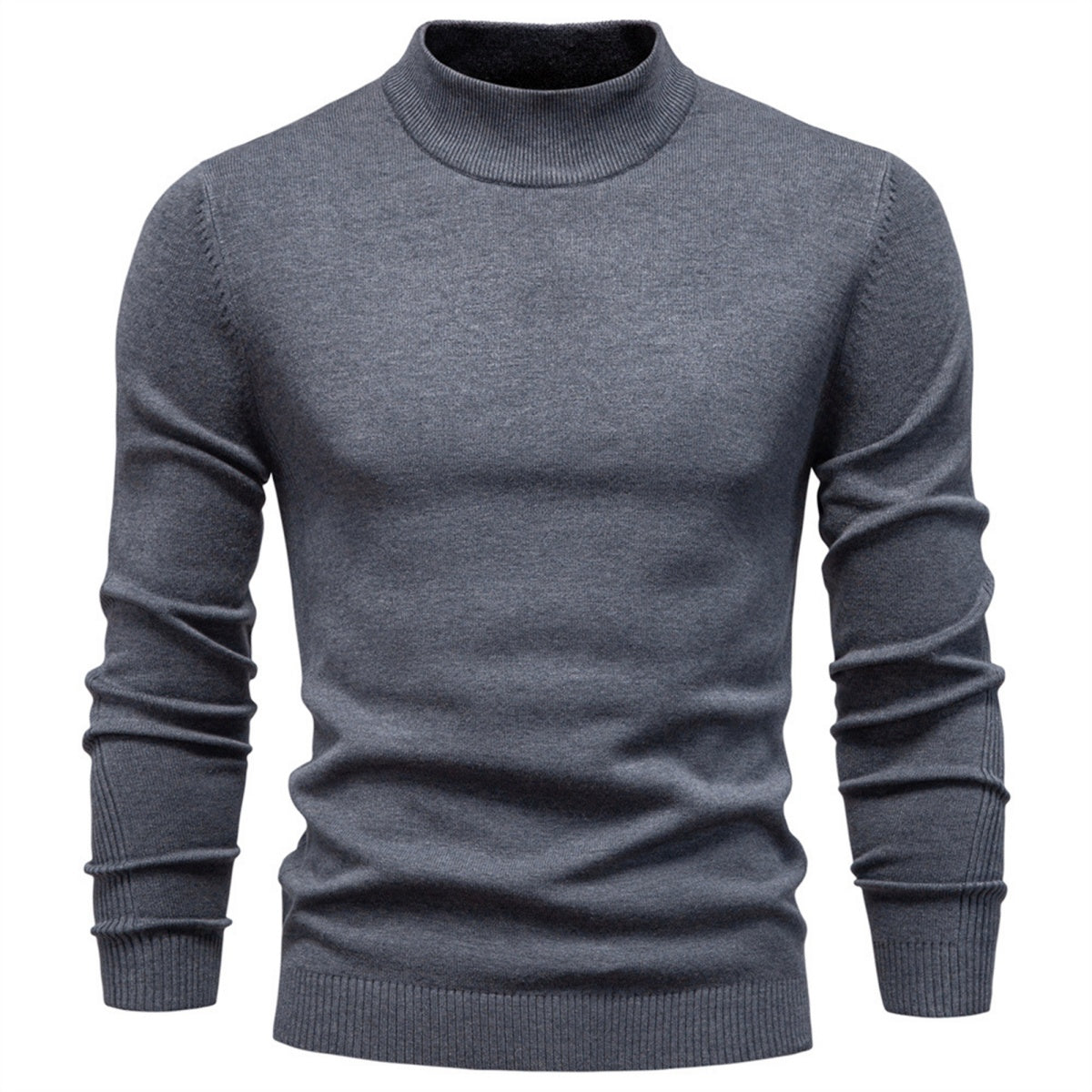 Men's Mockneck Pullover Sweater