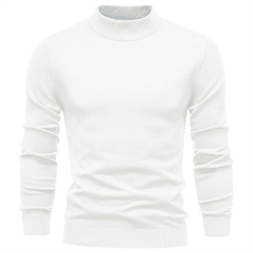 Men's Mockneck Pullover Sweater