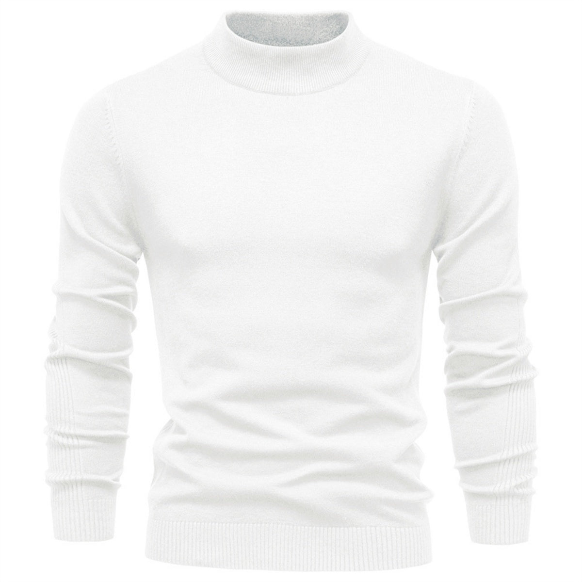 Men's Mockneck Pullover Sweater