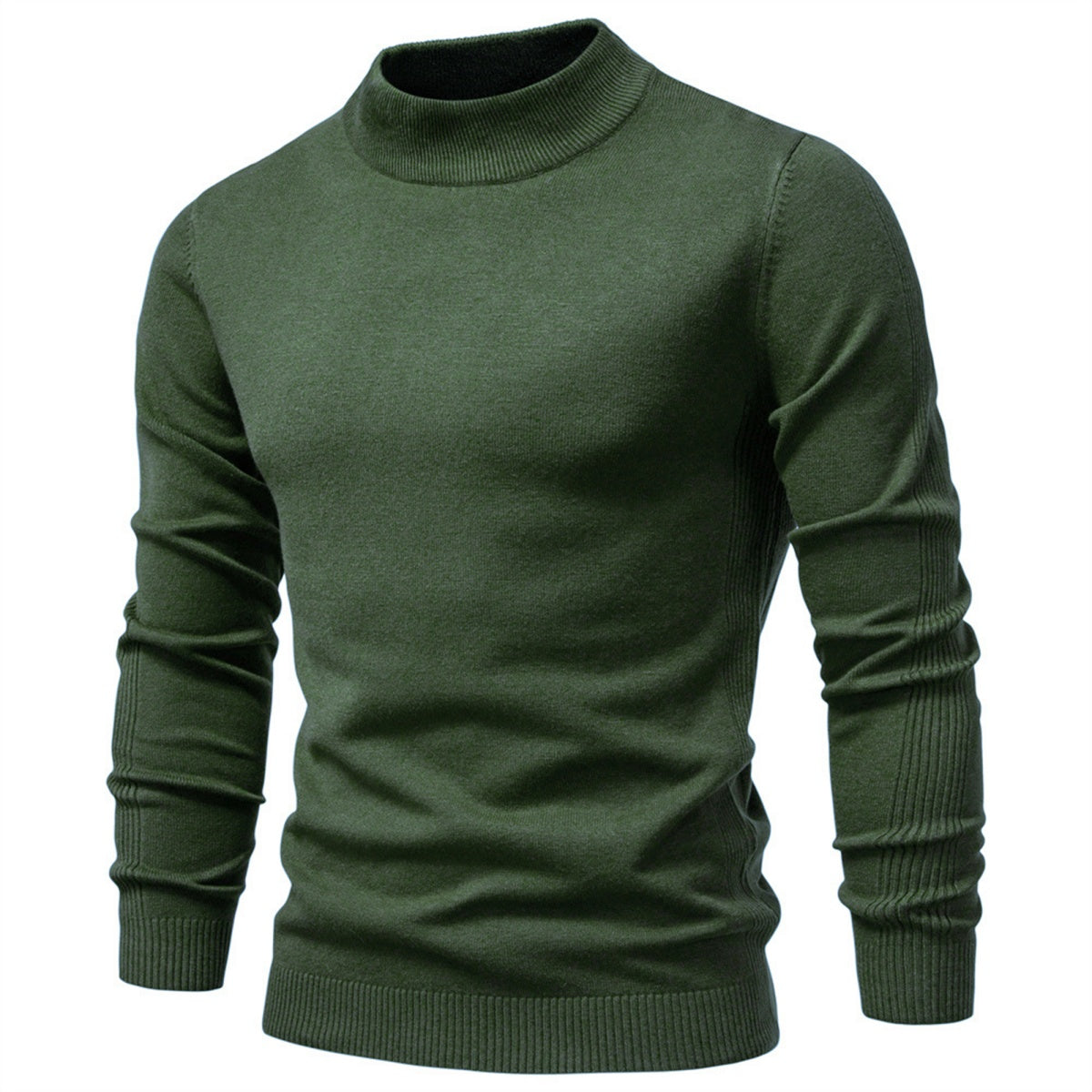 Men's Mockneck Pullover Sweater