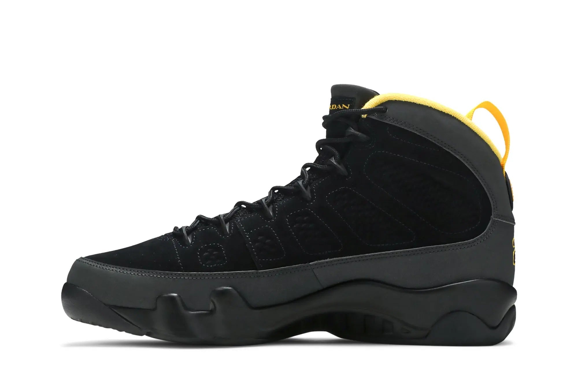 Jordan 9 Retro 'Dark Charcoal University Gold'