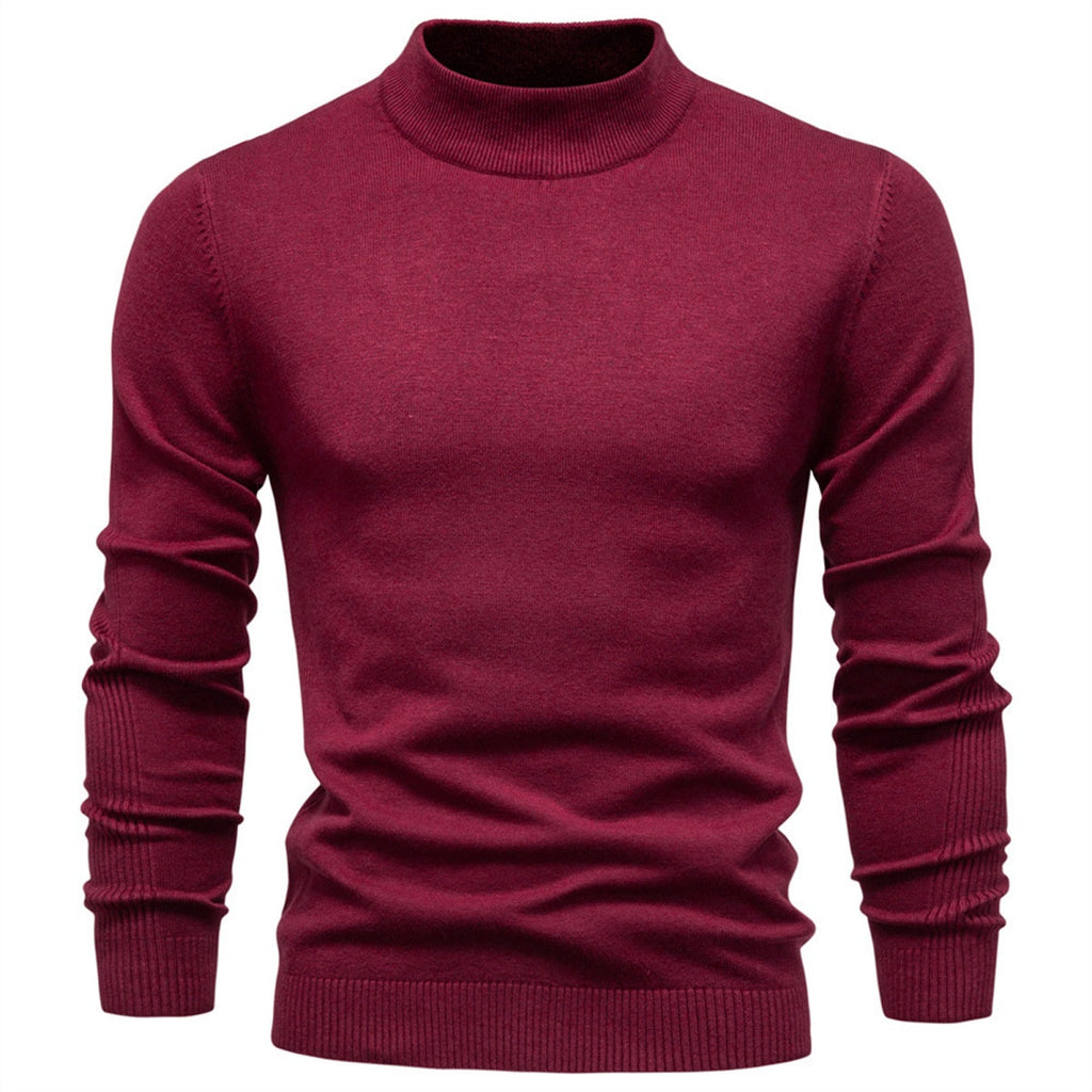 Men's Mockneck Pullover Sweater