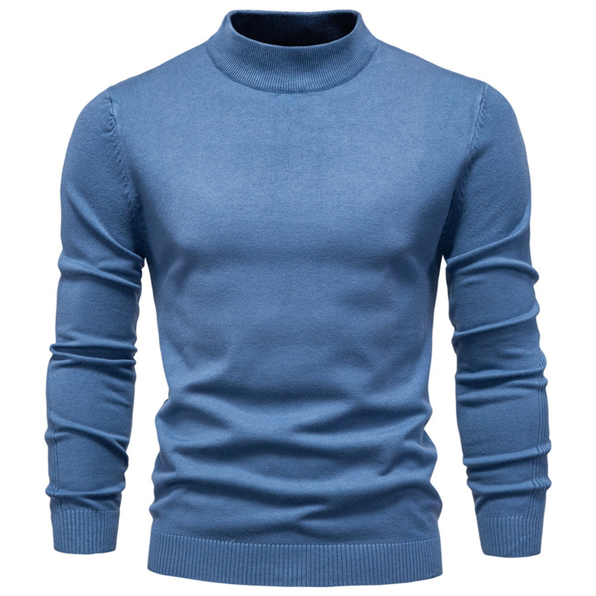 Men's Mockneck Pullover Sweater