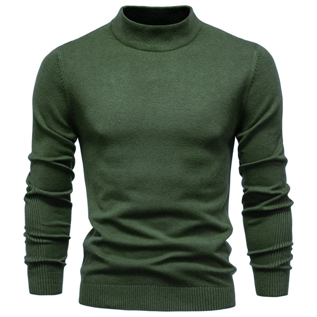 Men's Mockneck Pullover Sweater
