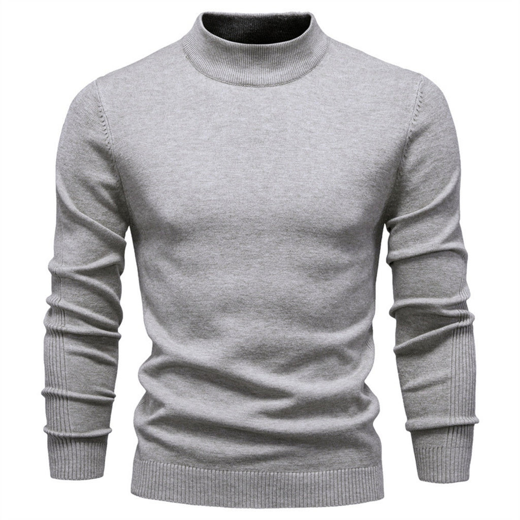 Men's Mockneck Pullover Sweater