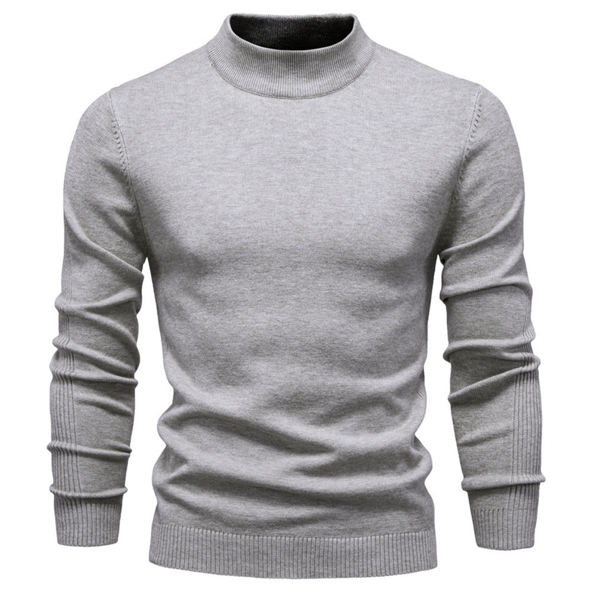 Men's Mockneck Pullover Sweater