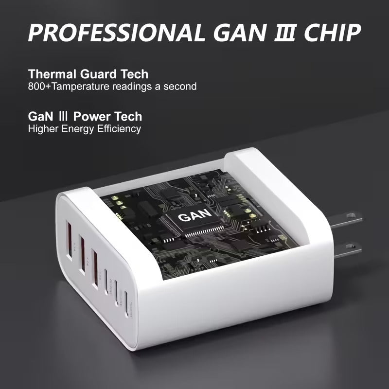 65w type c fast charging power adapter pd usb multi